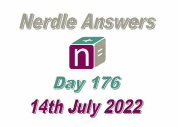 Daily Nerdle 176 - July 14th, 2022
