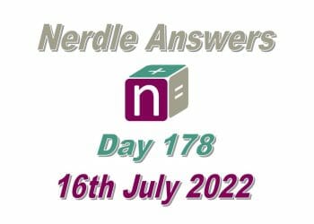 Daily Nerdle 178 - July 16th, 2022