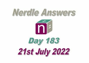 Daily Nerdle 183 - July 21st, 2022