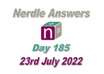 Daily Nerdle 185 - July 23rd, 2022