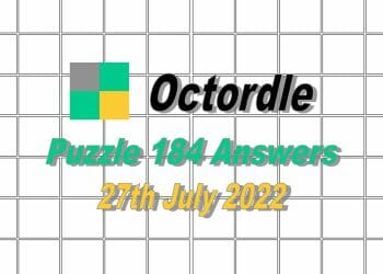 Daily Octordle 184 - 27th July 2022