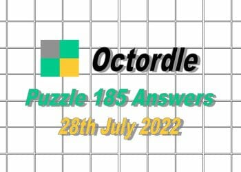 Daily Octordle 185 - 28th July 2022