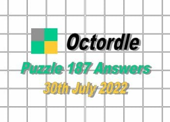 Daily Octordle 187 - 30th July 2022