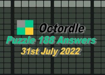 Daily Octordle 188 - 31st July 2022