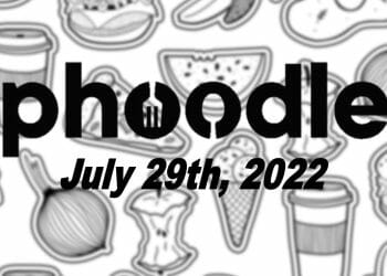 Daily Phoodle - 29th July 2022