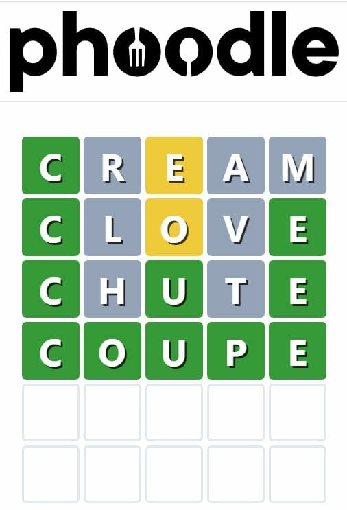 Daily Phoodle Answer - 8th July 2022