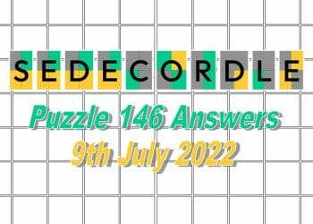 Daily Sedecordle 146 - 9th July 2022