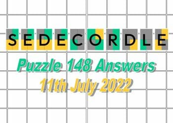 Daily Sedecordle 148 - 11th July 2022