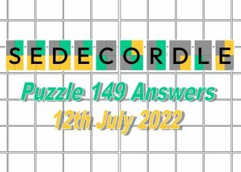 Daily Sedecordle 149 - 12th July 2022