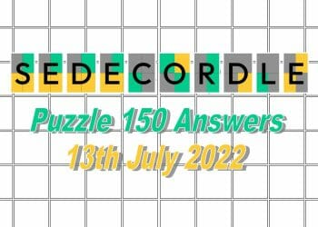 Daily Sedecordle 150 - 13th July 2022