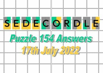 Daily Sedecordle 154 - 17th July 2022
