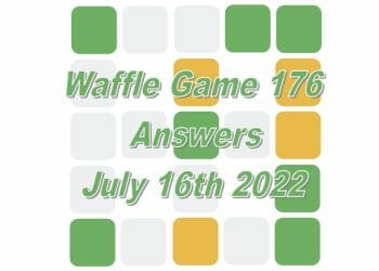 Daily Waffle Game - July 16th 2022