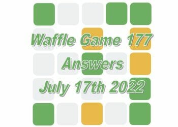 Daily Waffle Game - July 17th 2022