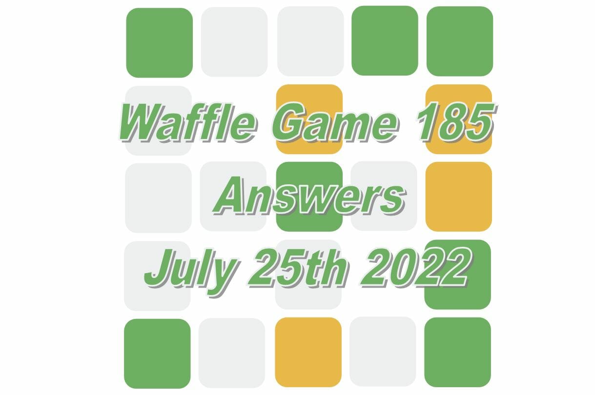Daily Waffle Game - July 25th 2022