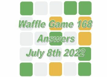 Daily Waffle Game - July 8th 2022