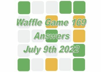 Daily Waffle Game - July 9th 2022