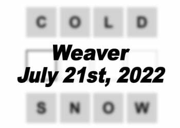 Daily Weaver Answers - 21st July 2022