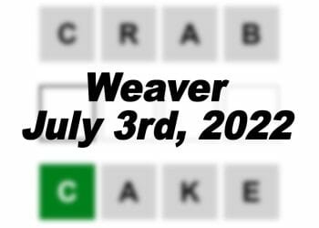 Daily Weaver Answers - 3rd July 2022