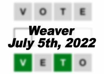 Daily Weaver Answers - 5th July 2022