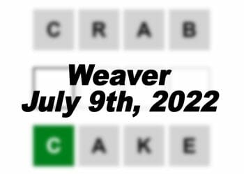 Daily Weaver Answers - 9th July 2022