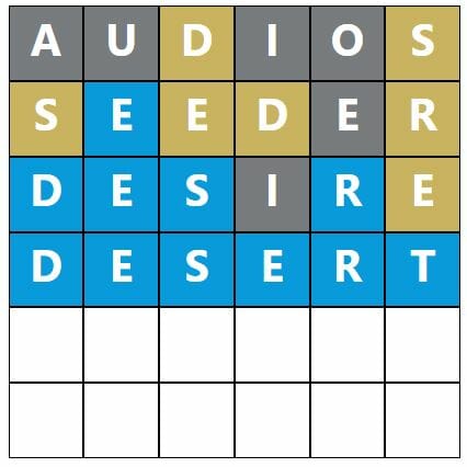 Daily Word Hurdle #369 Morning Answer - 22nd July 2022