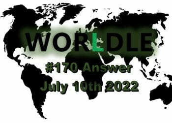 Daily Worldle 170 - July 10th 2022