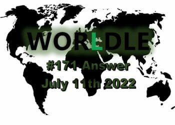 Daily Worldle 171 - July 11th 2022