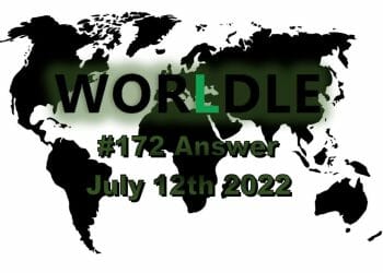 Daily Worldle 172 - July 12th 2022