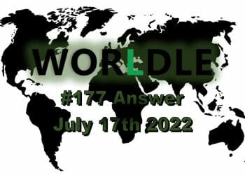 Daily Worldle 177 - July 17th 2022