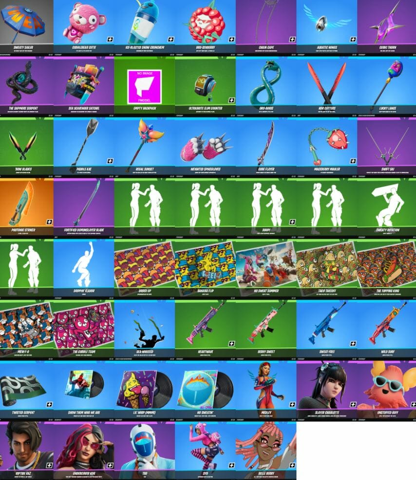Fortnite Leaked Cosmetics 21.30