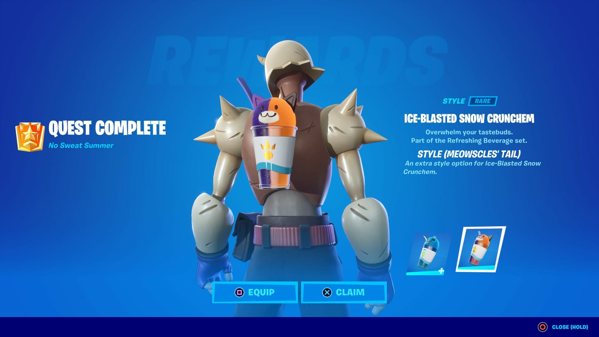 Fortnite No Sweat Sign Challenge Completed Reward