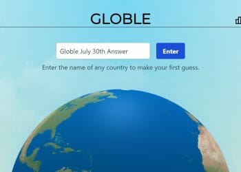 Globle Answer July 30th Answer