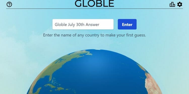 Globle Answer July 30th Answer