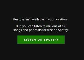 Heardle Blocked Not Working in my country location july 21 2022
