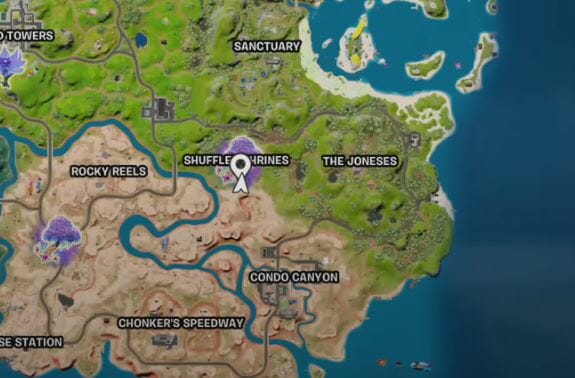 Shuffled Shrines Fortnite Location