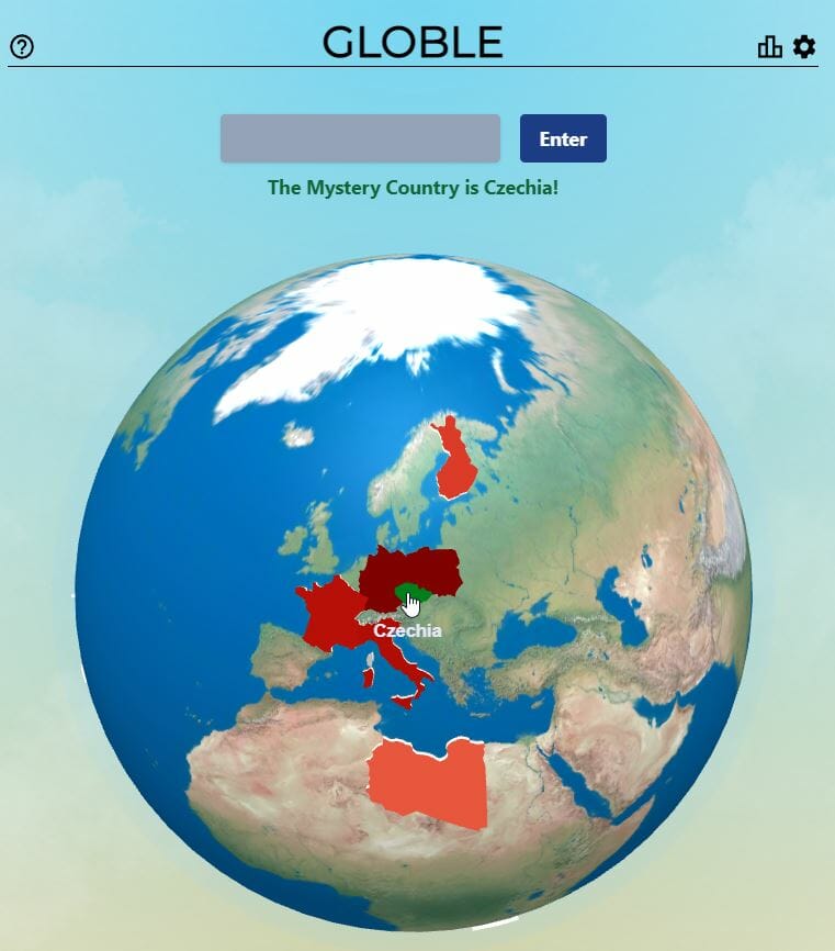 Daily Globle Answer - 14th August 2022