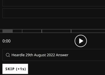 Daily Heardle - 29th August 2022