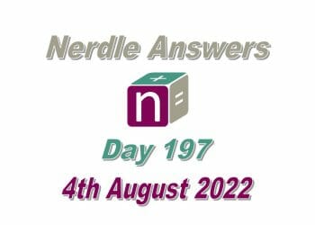 Daily Nerdle 197 - August 4th, 2022