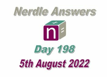 Daily Nerdle 198 - August 5th, 2022