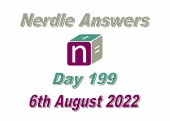 Daily Nerdle 199 - August 6th, 2022