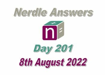 Daily Nerdle 201 - August 8th, 2022