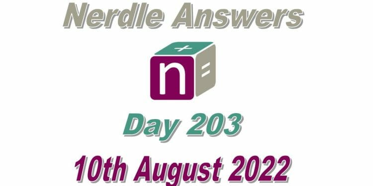 Daily Nerdle 203 - August 10th, 2022