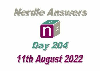 Daily Nerdle 204 - August 11th, 2022