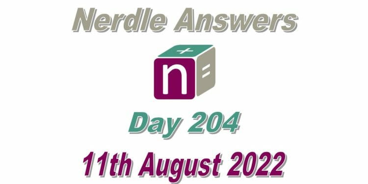 Daily Nerdle 204 - August 11th, 2022