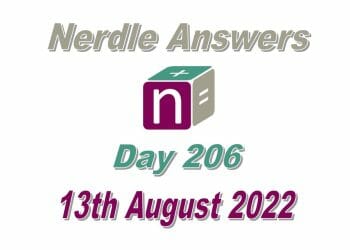Daily Nerdle 206 Answers - August 13th, 2022