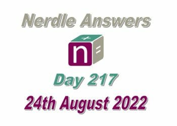 Daily Nerdle 217 Answers - August 24th, 2022
