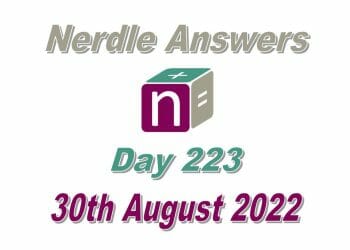 Daily Nerdle 223 Answers - August 30th, 2022