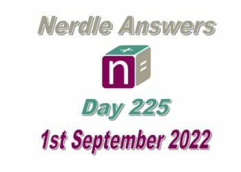 Daily Nerdle 225 Answers - September 1st, 2022