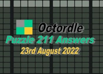 Daily Octordle 211 - August 23rd 2022