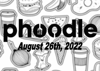 Daily Phoodle - 26th August 2022